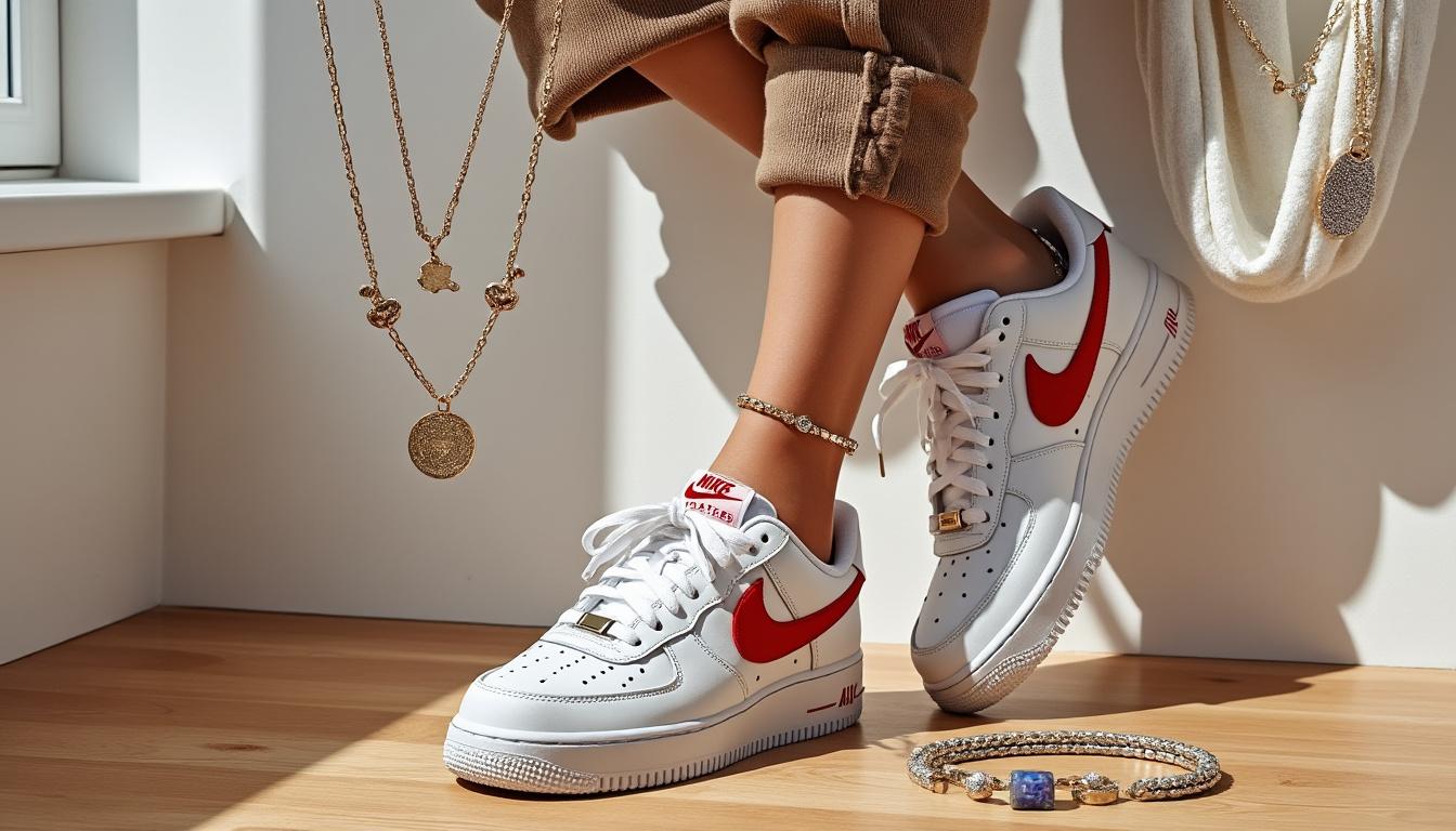 découvrez nos astuces tendance pour styliser vos nike air force avec des bijoux : idées créatives, looks inspirants et conseils pour personnaliser vos sneakers avec élégance.