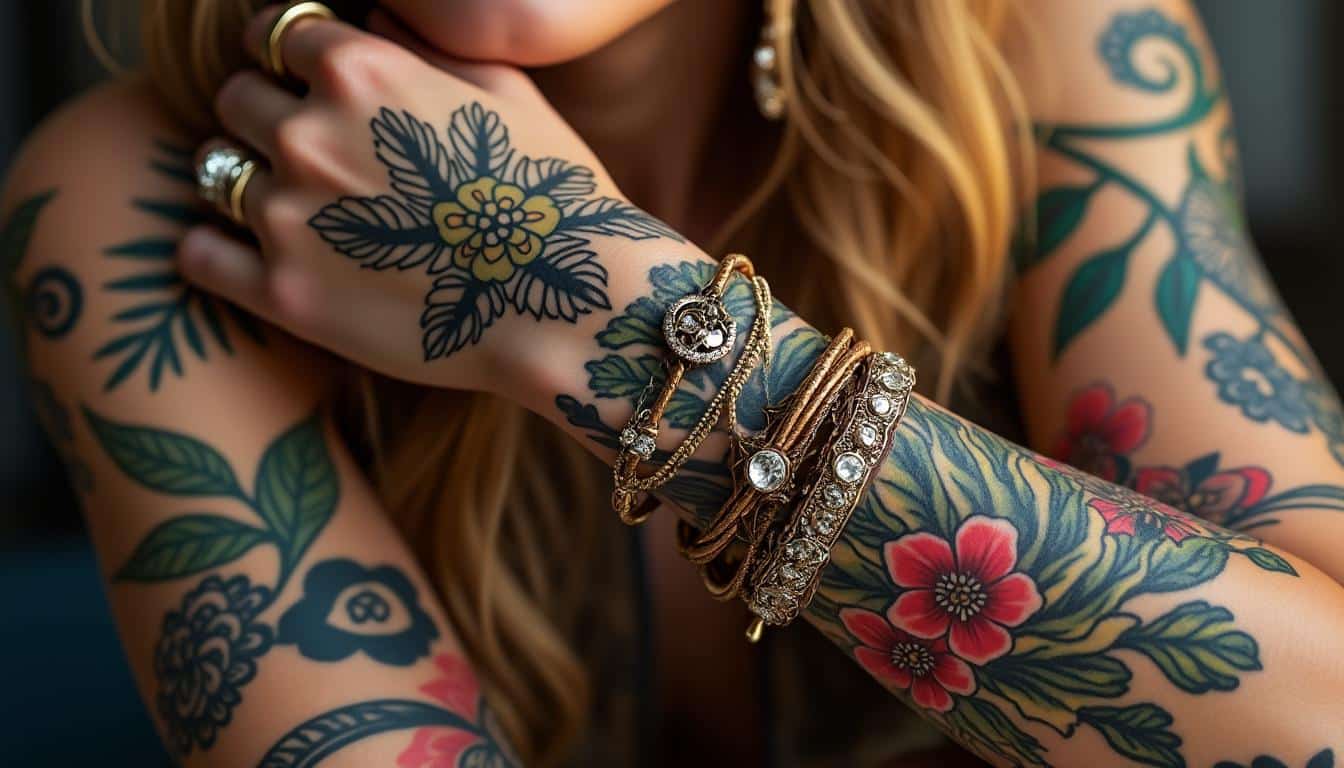 découvrez des idées uniques de tatouages bijoux pour le bras féminin : inspirations élégantes et tendances pour sublimer votre peau avec style et originalité.