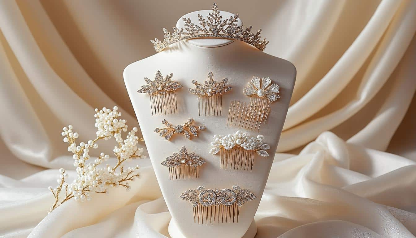 découvrez notre sélection de barrettes pour mariage, des modèles élégants et raffinés pour sublimer votre chignon et apporter une touche de glamour à votre coiffure de jour j.