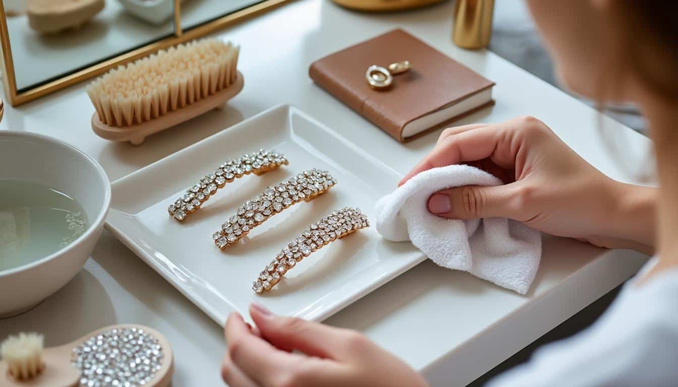 découvrez nos conseils pratiques pour l'entretien facile et efficace de vos bijoux de tête en tissu, métal ou strass, afin de les garder comme neufs plus longtemps.