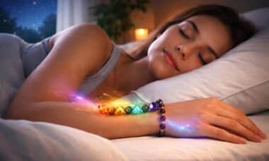 découvrez l'impact du sommeil amélioré grâce au port d'un bracelet 7 chakras au poignet, favorisant l'équilibre énergétique et un repos profond.