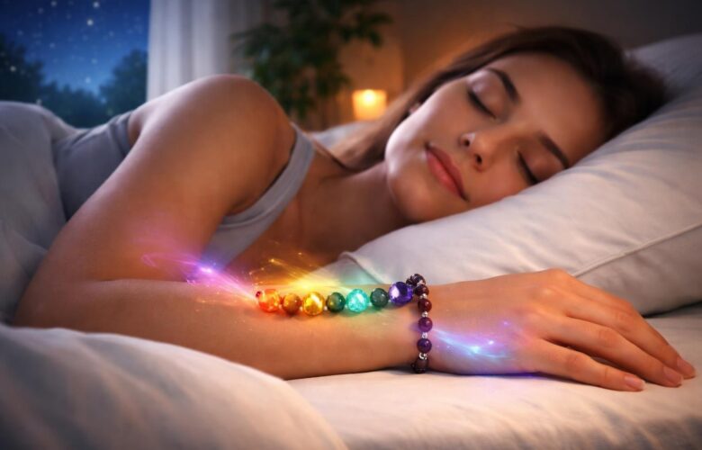 découvrez l'impact du sommeil amélioré grâce au port d'un bracelet 7 chakras au poignet, favorisant l'équilibre énergétique et un repos profond.