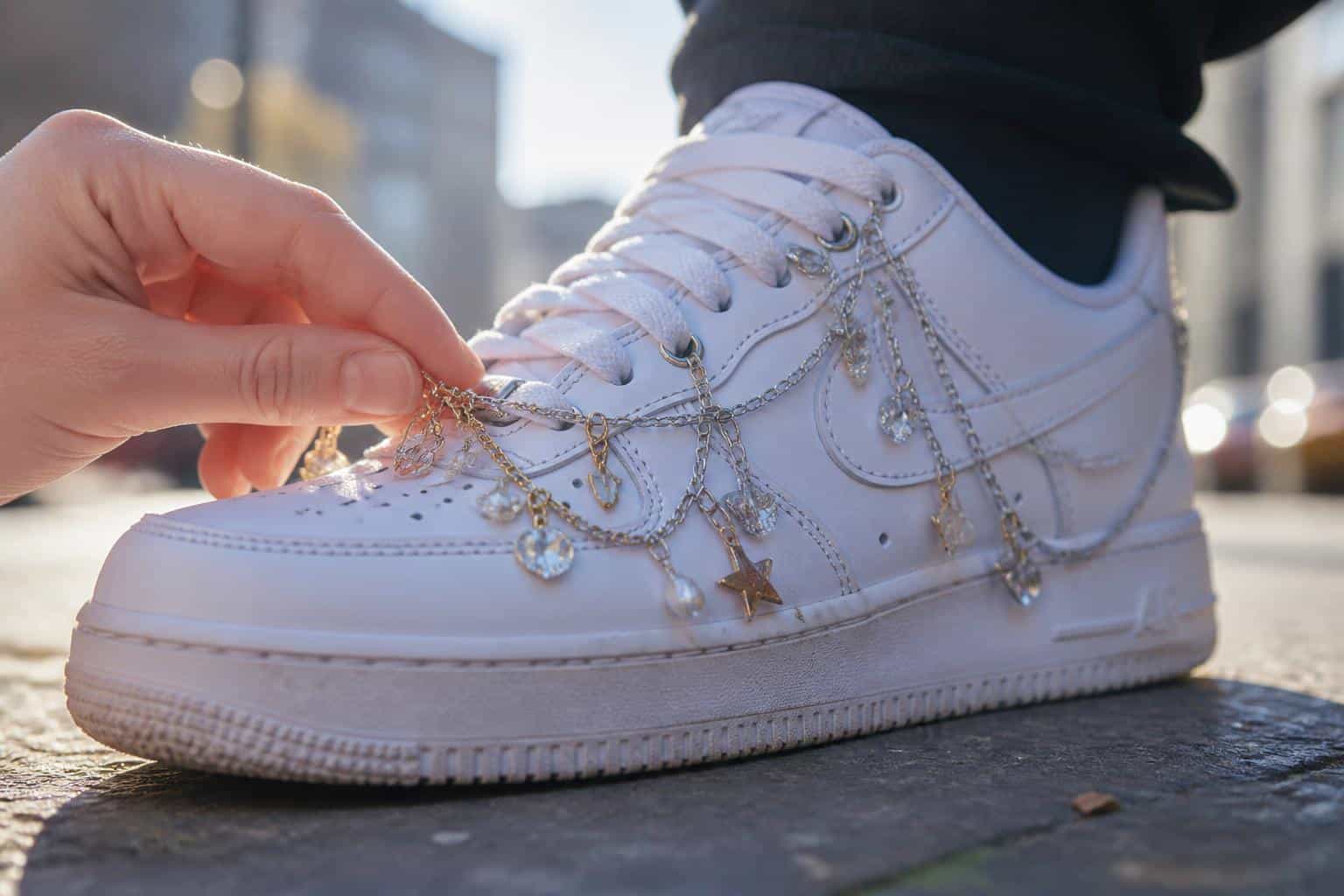 découvrez des idées créatives pour customiser vos baskets avec des bijoux et affirmez un style unique et tendance.