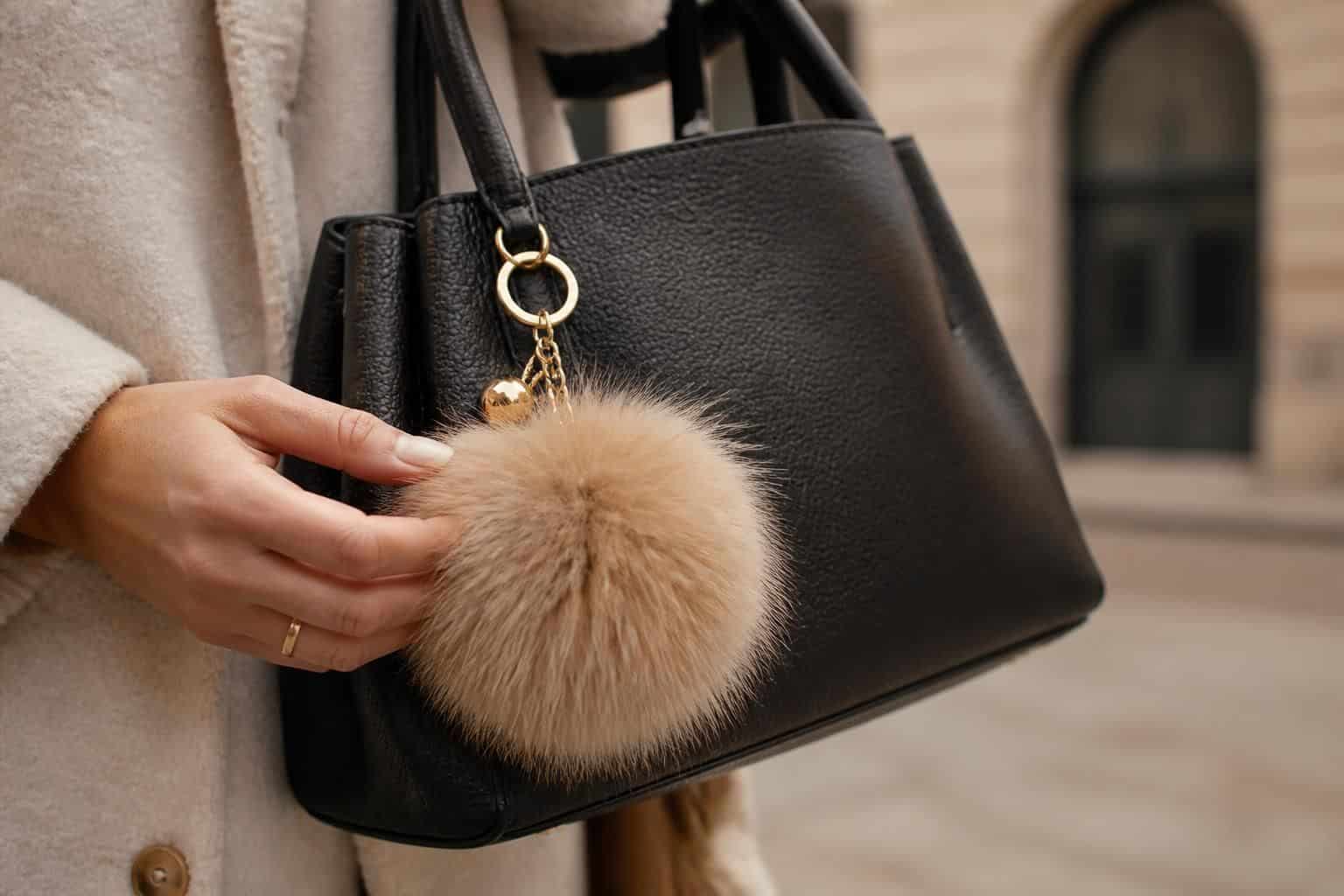 découvrez les bijoux de sac pompon en fourrure, les accessoires tendances incontournables de cette saison pour sublimer votre style avec élégance et originalité.