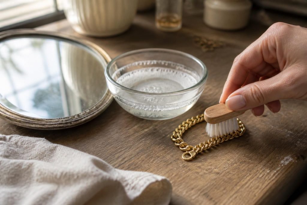 découvrez notre guide pratique pour nettoyer vos bijoux plaqués or à domicile, avec des astuces simples et efficaces pour préserver leur éclat et leur beauté.